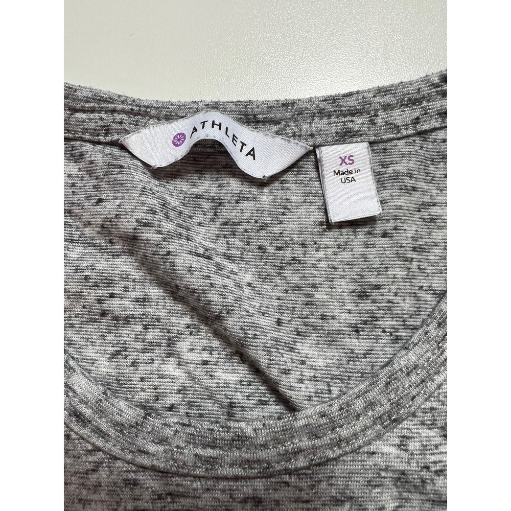 ATHLETA ASYMMETRICAL HEATHER GRAY TANK‎ TOP  SIZE XS - Picture 11 of 15